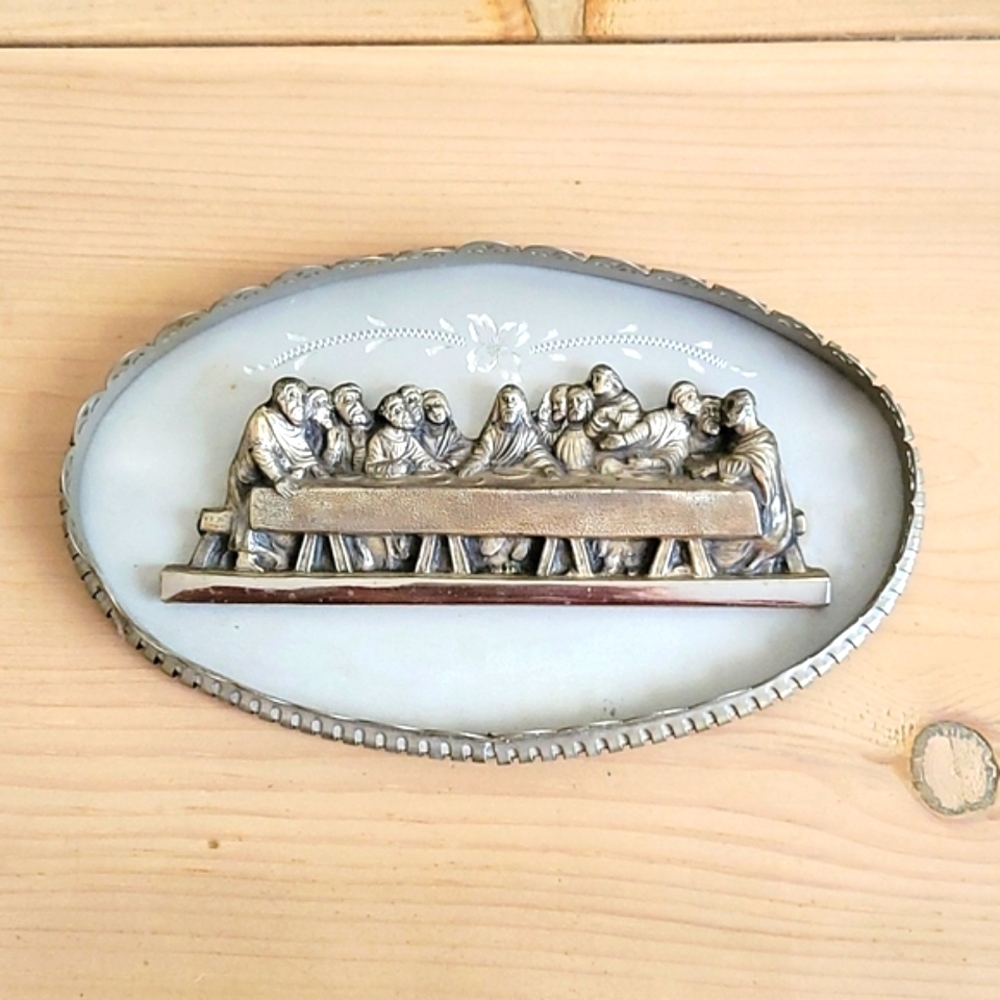 Vintage Metal The Last Supper Wall Hanging